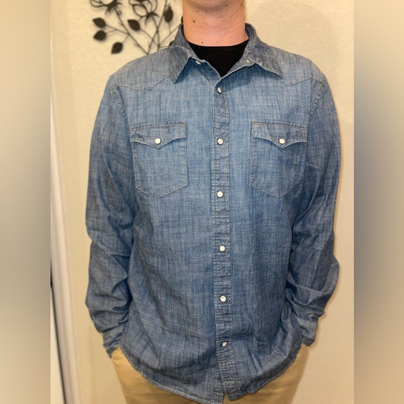 Custom Kansas City Heart KC Button Up Unisex Size XL Boho Western Vintage - Picture 3 of 8